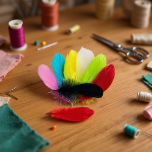 ILAN Pluma 17Cm Multicolor 6Pc Piume Decorative per Cucito e Decorazione - Product Image 3