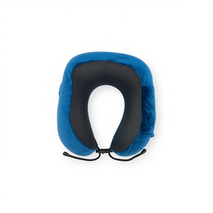 Cuscino da viaggio ILAN blu in viscoelastico per il supporto del collo durante viaggi in aereo e in auto - Product Image 2