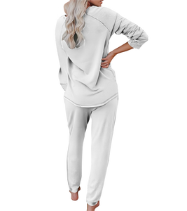 All'ingrosso 2 pezzi Set da salotto morbidi da <span class=keywords><strong>donna</strong></span> <span class=keywords><strong>taglie</strong></span> <span class=keywords><strong>forti</strong></span> Custom Set da salotto per le donne Comfort Lounge Wear pigiami personalizzati con stampa 3D - Product Image 3