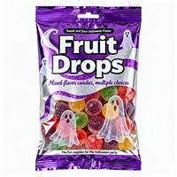 Sacs d'emballage en plastique mylar avec fenêtre transparente pour oreiller à joint latéral arrière imprimé personnalisé pour les bonbons au festival du chocolat