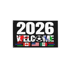 Nuovo 2026 per il mercato internazionale: Striscione per tifosi, articoli per eventi sportivi, striscione per tifo, in poliestere con doppia cucitura e <span class=keywords><strong>angoli</strong></span> rinforzati con occhielli - Product Image 6