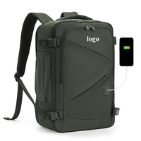 Mochila de Negocios para Hombre con Logotipo Personalizado, Gran Capacidad, Moderna, para Portátil de 15 Pulgadas, Multifuncional, Informal, para Viajes