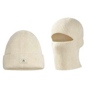 Chapeau Balaclava d'hiver pour hommes et femmes, cache-cou coupe-vent, double usage, <span class=keywords><strong>tendance</strong></span>, polyvalent, tricoté en coton, balaclava de sport personnalisé - Product Image 2