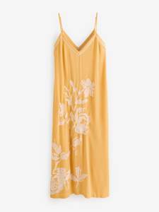 OEM Custom Summer Ladies Beach Sleeveless Long Floral Cute Embroidered 100% Cotton Maxi <b>Sundress</b> Women - Product Image 3