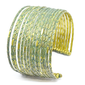 2024กรีนแลนด์เครื่องประดับคริสมาสต์ทำจากทองเหลืองขนาด6มม. สีทองสำหรับวันวาเลนไทน์เครื่องประดับสร้อยข้อมือทองเหลือง - Product Image 1