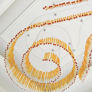 Lámpara de ingeniería de vidrio de gran proyecto único, candelabro de luz de gota de Hotel, candelabros de luz colgantes elegantes, luces colgantes - Product Image 3