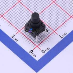 TC-FS66D-C-M Tactile Switch Through hole Component (THT)-4P,6x6mm Switch Single Pole Single Throw Round Button 2.6N Through Hole - Product Image 1