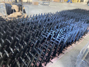 Тяжелая тележка для гипсокартона с регулируемой высотой и грузоподъемностью, 190 фунтов, резиновые колеса, - Product Image 6