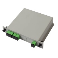 Conector de fibra SC/APC Divisor de fibra óptica Plc 1X2 Tipo de tarjeta de inserción Tipo de ranura Divisor de PLC 1X2 Caja divisora de fibra Plc SC/APC