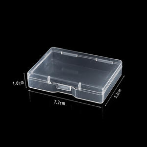 กล่องเก็บของพลาสติกใสทรงสี่เหลี่ยมผืนผ้าขนาดเล็ก กล่องจัดระเบียบสำนักงานแบบมีฝาปิด วัสดุ PP สำหรับเก็บชิ้นส่วนและอุปกรณ์ - Product Image 4