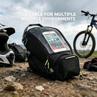 Sac de réservoir de carburant pour moto, sac de réservoir imperméable pour moto, fenêtre tactile pour téléphone, sac de moto universel multifonctionnel