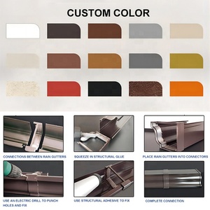 Heavy Duty Modern Aluminum 6 Inch <strong>K</strong>-<strong>style</strong> Rain Water <strong>Gutters</strong> - Product Image 4