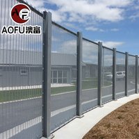 358 clôture anti-escalade et porte de jardin épaissie anti-pourriture clôture agricole extérieure durable panneaux de clôture en maille de haute sécurité avec poteau