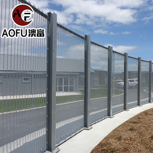 Valla antiescalada 358 y puerta de jardín engrosada a prueba de podredumbre, valla duradera para agricultura al aire libre, paneles de valla de malla de alta seguridad con poste - Product Image 5