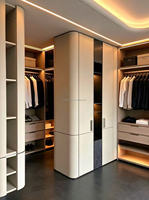 Ensemble de meubles de dressing moderne tout-en-un pour villa, sur mesure, de luxe, avec dressing intégré, rangement de chambre, facile à assembler