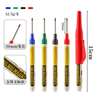Marqueurs à pointe longue avec embout de 20 mm/30 mm/45 mm, marqueurs colorés pour charpentier, pour le travail du bois