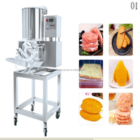 Nouvelle machine automatique pour la fabrication, la formage, le panification et le panurage de galettes de viande (hamburger, pain de viande, poulet)