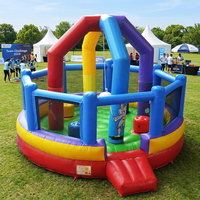 NOVA Grand Centre Sportif Gonflable Jeu Hippos Affamés en PVC pour Usage Commercial et Activités de Team Building en Extérieur