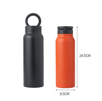Nueva llegada de moda 700ml 304 botella de agua deportiva con imán de acero inoxidable con tapa de soporte magnético para teléfono