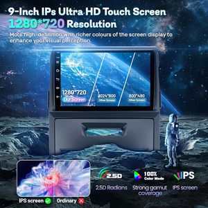 Pemutar Dvd mobil 9 inci 2 + 32 <span class=keywords><strong>Android</strong></span> 13, model vertikal, Radio mobil 8 Core navigasi GPS 5G WiFi layar sentuh untuk Ford F150 2015-2021 - Product Image 4