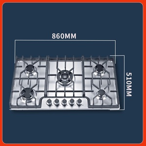 Cuisinière à gaz en acier inoxydable à 5 brûleurs allumage électronique appareil de cuisine USB/batterie pour RV industrie de gros usage domestique - Product Image 5