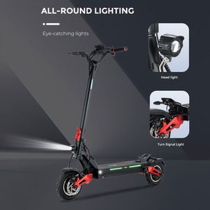 Monopattino Elettrico Pieghevole per Adulti <span class=keywords><strong>Tiger</strong></span> 10 <span class=keywords><strong>Tiger</strong></span> 10 Pro con Display LCD, Potente Motore da 1200W*<span class=keywords><strong>2</strong></span> 60V, da Magazzino USA EU UK DE AU - Product Image 4