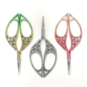 <span class=keywords><strong>Ciseaux</strong></span> vintage en forme de feuille, découseurs miniatures faits à la main, <span class=keywords><strong>ciseaux</strong></span> classiques en acier inoxydable pour la broderie, outil pour travaux d'aiguille - Product Image 2