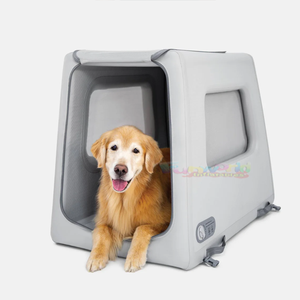 Cages de maison pour chat design personnalisé art métallique Husky parc temporaire chat extérieur double portes chenil pour chiens - Product Image 1