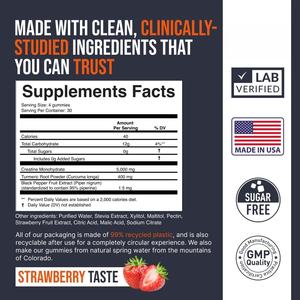 Gummies de créatine à saveur naturelle en marque blanche OEM/ODM pour adultes, soutien à la nutrition sportive, développement musculaire maigre et force - Product Image 5