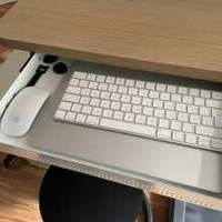 Étagère d'extension de bureau JH-Mech Pince sans poinçon sur le plateau d'extension d'installation facile en métal sous l'organisateur de tiroir de bureau