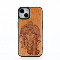 Coque de téléphone en bois véritable durable gravure au laser conception personnalisée étui de téléphone en bois fait main pour iphone X 13 14 15