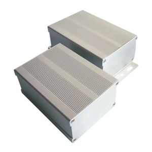 HongFa HF-A-9 Factory IP54 Sandblasted Aluminum Alloy Junction Box for LED Driver Controller with Heat Sink Split Body Design - Product Image 1