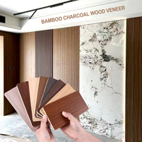 Placage de bois de charbon de bambou panneau décoratif d'intérieur panneau de fond panneau mural d'ingénierie d'hôtel