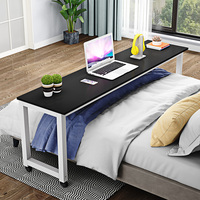 Bureau de lit paresseux mobile simple moderne et bureau d'ordinateur conçu pour la petite maison chambre à coucher bureau en bois Table de chevet