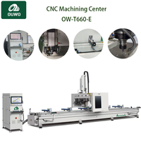 Centre d'usinage CNC OUWO 7000 mm 4 axes pour la fabrication de profilés en aluminium, machines pour la fabrication de fenêtres et de portes