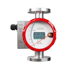 Medidor de Flujo de Tubo Metálico Asmik LZ-SUP-DN25-B de Acero Inoxidable con Montaje de Brida y Doble Pantalla para Agua y Líquidos - Product Image 2