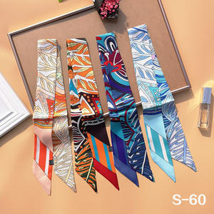 Sciarpa da <span class=keywords><strong>Donna</strong></span> di Alta Qualità Effetto Seta, Nastro di Seta Twill di Lusso, Sciarpa Designer con Motivo a Collo di Cavallo, Personalizzabile 90*5cm, <span class=keywords><strong>Foulard</strong></span> per Borse da <span class=keywords><strong>Donna</strong></span> - Product Image 1