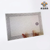 Papier à filigrane de sécurité A4, impression UV invisible, conception personnalisée, estampage à chaud, certificat holographique