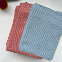 Couverture en tricot torsadé 100 % coton de couleur unie pour poussette, bébé, enfant, couverture d'emmaillotage, couverture de canapé