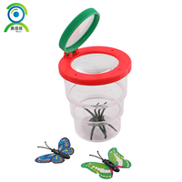 Usine directe haute qualité grossissement 3x et 6x conteneur d'observation d'insectes en plastique Pmma petite visionneuse d'insectes optiques