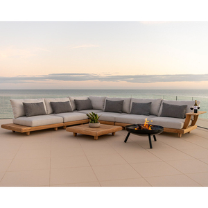 Canapé <span class=keywords><strong>de</strong></span> patio moderne et luxueux en <span class=keywords><strong>bois</strong></span> <span class=keywords><strong>de</strong></span> teck et en aluminium sièges sectionnels mobilier <span class=keywords><strong>de</strong></span> <span class=keywords><strong>jardin</strong></span> ensemble <span class=keywords><strong>de</strong></span> canapés d'extérieur en <span class=keywords><strong>bois</strong></span> pour le <span class=keywords><strong>salon</strong></span> grand - Product Image 6