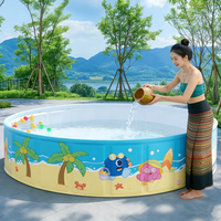 Piscine gonflable ronde en PVC pour enfants, multi-couches, épaissie, pliable, pour la famille, la cour, le jardin extérieur