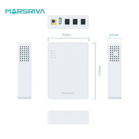 MARSRIVA 10000mAh Adaptateur de Sécurité Ignifuge 5V 9V 12V Mini DC UPS Kp3 pour Routeur Wifi Ordinateur Portable