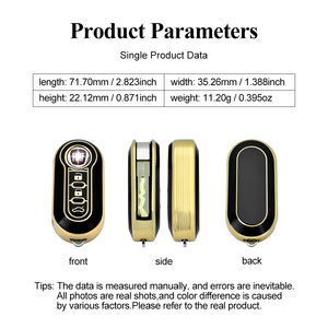 DM Factory Vente en gros Étui de protection pour clé de voiture en TPU Accessoire pour <span class=keywords><strong>Fiat</strong></span> 500 500C 500L 500X Brava Ducato Fiorino <span class=keywords><strong>Panda</strong></span> - Product Image 6