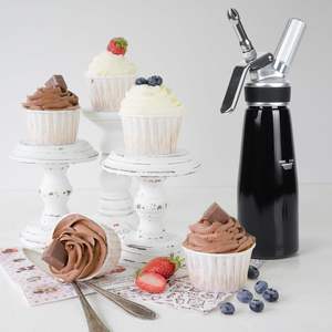 Nouveau style, distributeur de cartouches de crème fouettée en aluminium écologique et fonctionnel, pour la fabrication de crème, outils de dessert - Product Image 4
