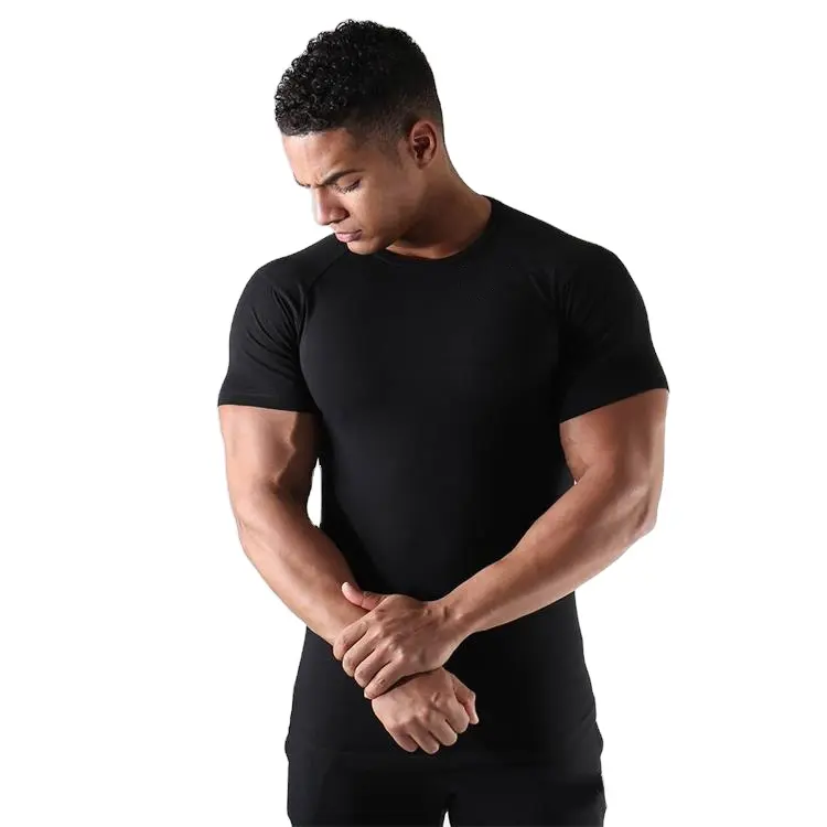 เสื้อยืดคอกลมแขนสั้นสำหรับผู้ชาย,เสื้อยืดคอกลมผ้าฝ้าย100% สำหรับใส่ออกกำลังกายระบายอากาศได้ดีแห้งเร็ว