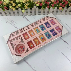 Khung ảnh Máy tính để bàn lưu niệm khung 0-12 tháng bé sơ sinh ảnh hotsale năm đầu tiên trẻ sơ sinh khung ảnh nhựa - Product Image 3