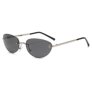 <b>Sunglasses</b> Women <b>Gradient</b> Lens UV400 Metal Frame Class 2 Sunshades For Outings Cycling Driving Parties - Product Image 5