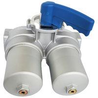 JUNWAVE Nouveau Système de Filtration Industrielle Duplex à Forte Demande, Garantie Qualité, Entrée/Sortie 1-1/2'', Garantie 1 An, 9,5 kg, Fabriqué à Taïwan