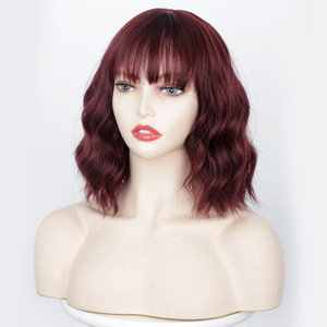 วิกผมผู้หญิงทรงลอนสั้น Bobo หยักเป็นลอนแบบยุโรปและอเมริกัน - Product Image 6